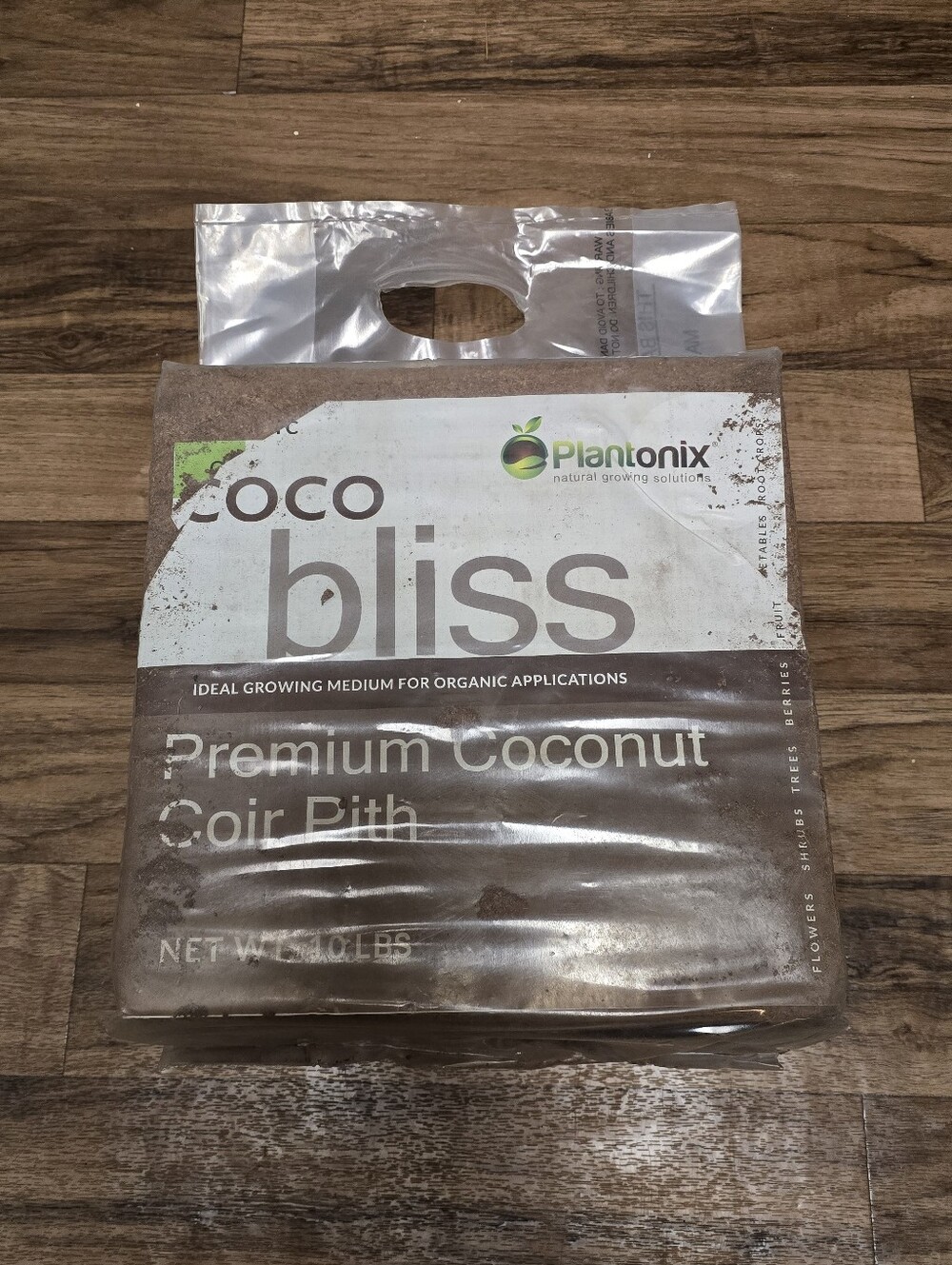 Coco Bliss 10lb Organic Coco Coir Brick for Garden Soil & Potting Mix